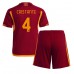 AS Roma Bryan Cristante #4 Hjemmedraktsett Barn 2023-24 Korte ermer (+ Korte bukser)